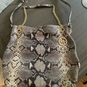 MK Michael KORS Snakeskin Embossed Handbag